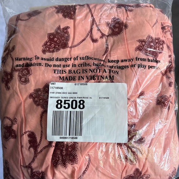 Anthropologie Daily Practice Cotton Smoked Tiered, Puff sleeve Maxi Dress - Picture 15 of 16